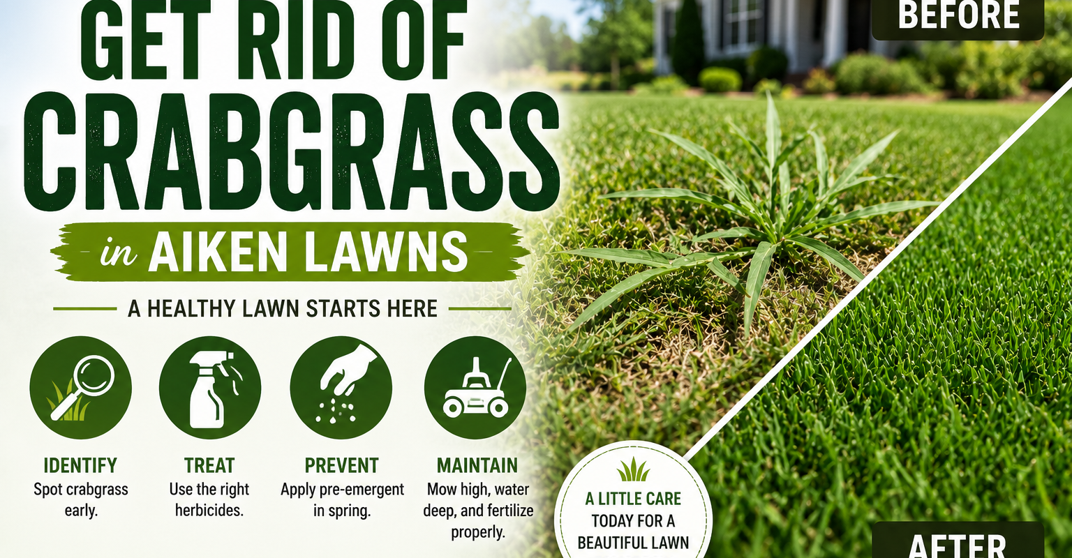 Crabgrass in Aiken Lawns