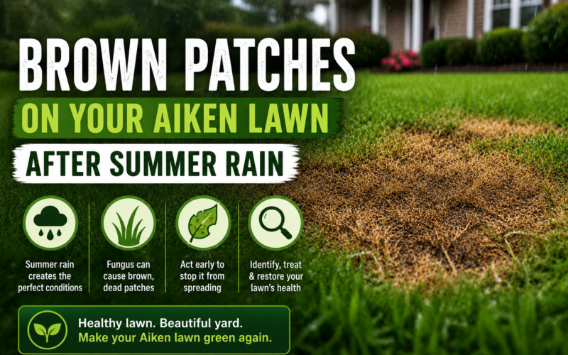 Brown Patches on Your Aiken Lawn After Summer Rain